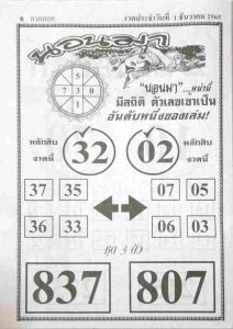 แทงหวย 24 หวยนอนมา 1/12/65