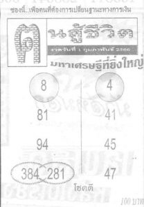 หวย 24 คนสู้ชีวิต 1/2/66