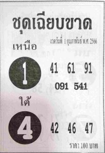 เว็บหวย ชุดเฉียบขาด 1/2/66