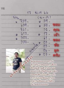 หวย 24 แมงปอ 17/1/66