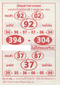 หวย 24 ลาภลอย 2/5/66