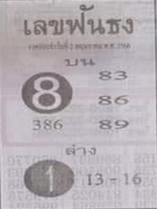 เลขเด็ด ฟันธง 2/5/66