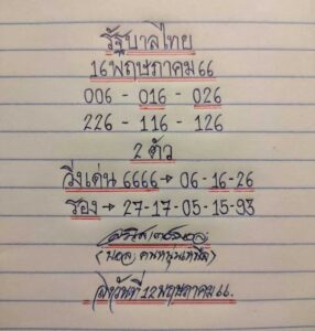 เลขเด็ดมิสเตอร์บอล 16/5/66