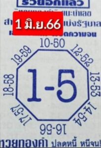 หวยเลขแปดทิศ 1/6/66