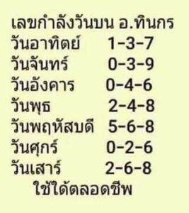 แม่นมากหวยอาจารย์ทินกร 1-7-66